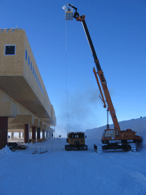 Infrared survey in progress at the South Pole Station