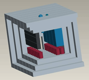 Model of an autonomous instrument shelter for extreme cold climates